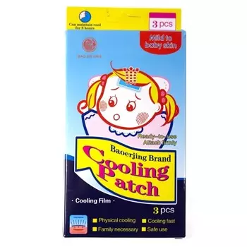 Жаропонижающий пластырь Cooling Patch, 3 шт