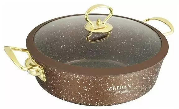 Жаровня со стеклянной крышкой Zeidan Z-50367, 3,6 л