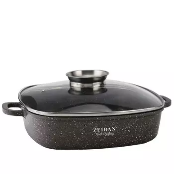 Жаровня ZEIDAN Z-50272 с крышкой 4,5 л, 28*28см