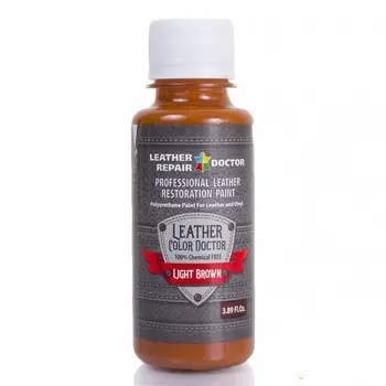 Жидкая кожа, полиуретановая краска, 125 мл, Светло-коричневый