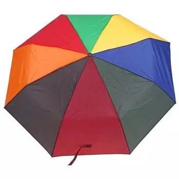 Зонт складной механический, Радуга