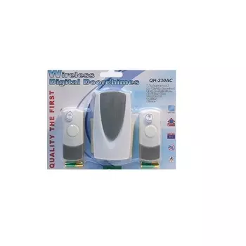 Звонок дверной QH-230 беспроводной, не менее 80 м, 24 мелодии