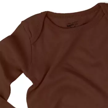 Боди с длинным рукавом, цвет - Лесной орех