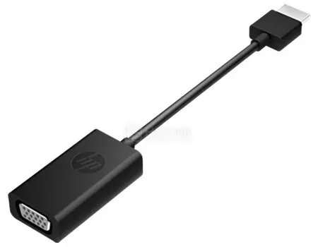 Адаптер HP HDMI to VGA, X1B84AA, Черный
