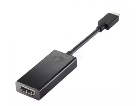 Адаптер HP USB Type-C to HDMI Adapter (поддерживает видео 4К), Черный, 2PC54AA