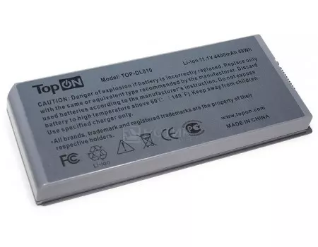Аккумулятор TopON TOP-DL810 для Dell Latitude D810 Precision M70 аккумулятор 11.1V 4400mAh PN: C5331 F5608 G5226 Y4367