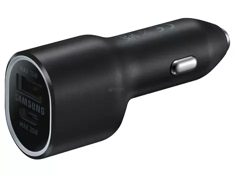 Автомобильное зарядное устройство Samsung EP-L4020, USB, USB Type-C, до 40Вт. Черный EP-L4020NBEGEU