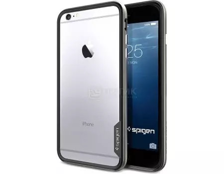 Бампер Spigen SGP для iPhone 6/6s Plus Neo Hybrid EX Case SGP11057, Полиуретан/ Поликарбонат, Gunmetal, Серый