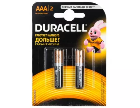 Батарейки Duracell LR03-2BL BASIC AAA 2 штуки