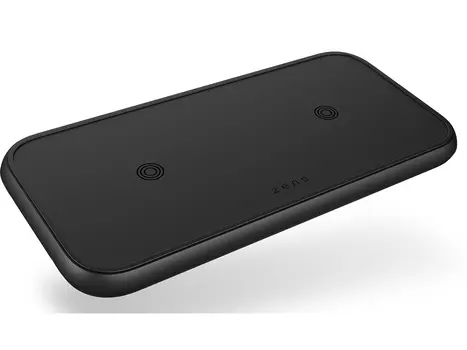 Беспроводное зарядное устройство ZENS Dual Aluminium Wireless Charger USB, 20 Вт, Черный ZEDC10B/00