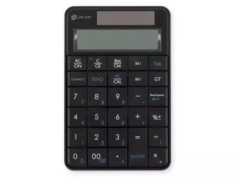Беспроводной цифровой блок клавиатуры Oklick K604W, Wireless/USB, Черный 1979325