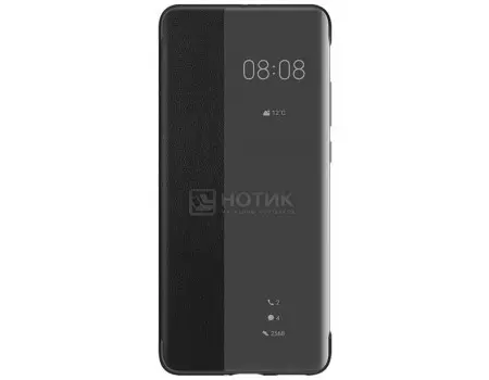 Чехол-книжка Huawei P40 Pro Smart View Flip Black для HUAWEI P40 Pro, Полиуретан-пластик, Черный, 51993781