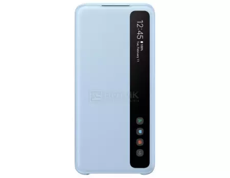 Чехол-книжка Samsung Smart Clear View Cover для смартфона Samsung Galaxy S20, Поликарбонат, Blue, Голубой, EF-ZG980CLEGRU