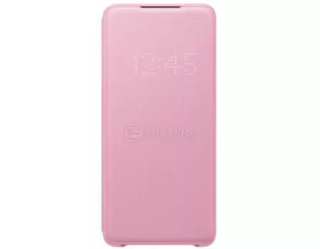 Чехол-книжка Samsung Smart LED View Cover для смартфона Samsung Galaxy S20+ , Полиуретан/Поликарбонат, Pink, Розовый, EF-NG985PPEGRU
