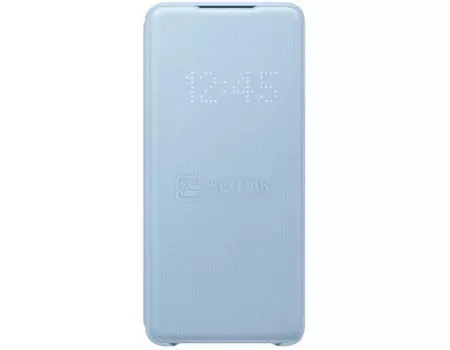 Чехол-книжка Samsung Smart LED View Cover для смартфона Samsung Galaxy S20+ , Полиуретан/Поликарбонат, Blue, Голубой, EF-NG985PLEGRU