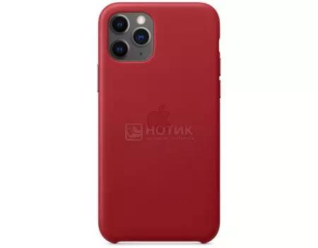 Чехол-накладка Apple Leather Case Red для iPhone 11 Pro MWYF2ZM/A, Кожа, Красный