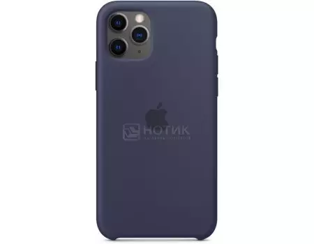 Чехол-накладка Apple Silicone Case Midnight Blue для iPhone 11 Pro MWYJ2ZM/A, Силикон, Темно-синий