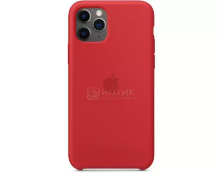Чехол-накладка Apple Silicone Case Red для iPhone 11 Pro MWYH2ZM/A, Силикон, Красный