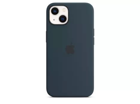 Чехол-накладка Apple Silicone Case with MagSafe Abyss Blue для iPhone 13 Силикон, Синий омут MM293ZE/A