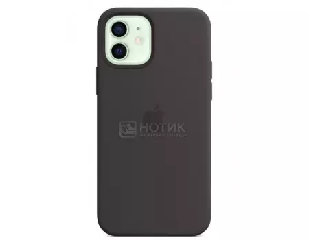 Чехол-накладка Apple Silicone Case with MagSafe Black для iPhone 12/ 12 Pro MHL73ZE/A Силикон, Черный