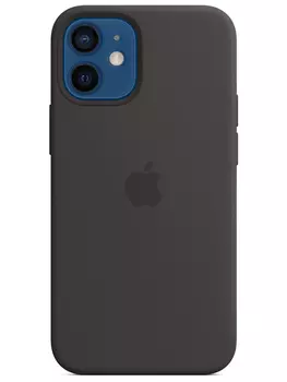 Чехол-накладка Apple Silicone Case with MagSafe Black для iPhone 12 mini MHKX3ZE/A Силикон, Черный