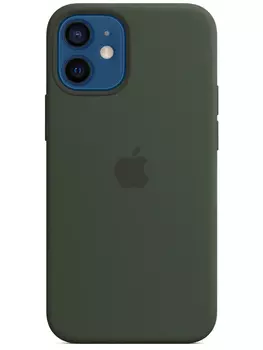 Чехол-накладка Apple Silicone Case with MagSafe Cypress Green для iPhone 12 mini MHKR3ZE/A, Силикон, Зеленый