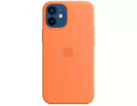 Чехол-накладка Apple Silicone Case with MagSafe Kumquat для iPhone 12 mini MHKN3ZE/A, Силикон, Оранжевый
