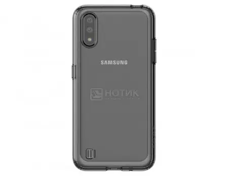 Чехол-накладка Araree A Cover для смартфона Samsung Galaxy A01, Термополиуретан, Black, Черный, GP-FPA015KDABR