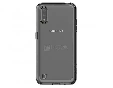 Чехол-накладка Araree M Cover для смартфона Samsung Galaxy M01, Термополиуретан, Black, Черный, GP-FPM015KDABR