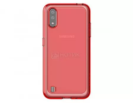 Чехол-накладка Araree M Cover для смартфона Samsung Galaxy M01, Термополиуретан, Red, Красный, GP-FPM015KDARR