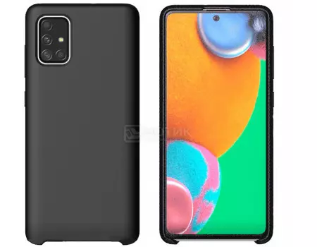 Чехол-накладка Araree Typoskin для смартфона Samsung Galaxy A71, Силикон, Black, Черный, GP-FPA715KDBBR