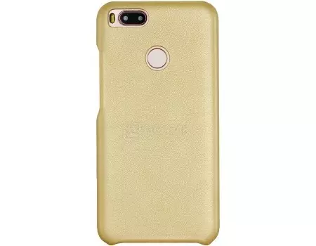 Чехол-накладка G-Case Slim Premium для смартфона Xiaomi Mi A1, Искусственная кожа, Gold, Золотистый GG-870