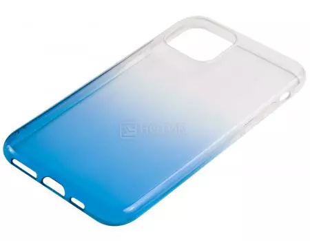 Чехол-накладка LuxCase для смартфона Apple iPhone 11, Термопластичный полиуретан, Прозрачный (Синий градиент), 64501