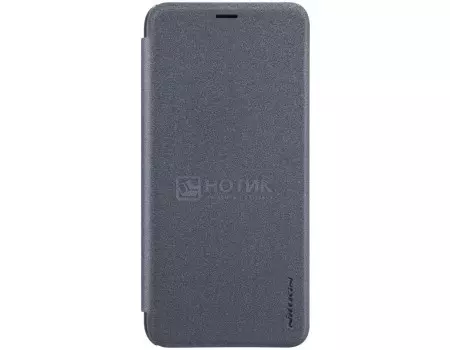 Чехол-накладка Nillkin Sparkle leather case для Samsung Galaxy A6 2018, Пластик/искусственная кожа, Черный, T-N-SGA62018-009