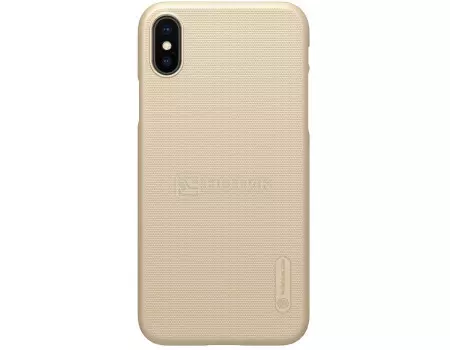 Чехол-накладка Nillkin Super Frosted Shield для iPhone X/XS, T-N-AIX-002, Пластик, Золотистый 6902048146280