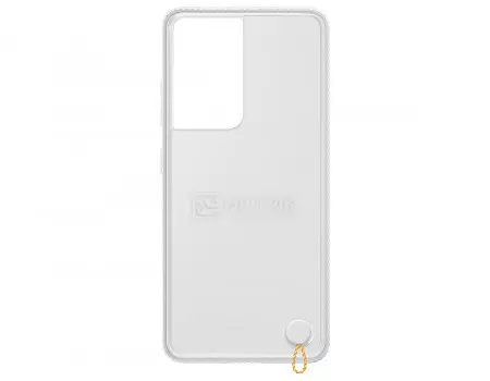 Чехол-накладка Samsung Clear Protective Cover для смартфона Samsung Galaxy S21 Ultra, Поликарбонат, Прозрачный/Белая рамка EF-GG998CWEGRU