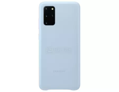 Чехол-накладка Samsung Leather Cover для смартфона Samsung Galaxy S20+ , Кожа, Blue, Голубой, EF-VG985LLEGRU
