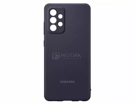 Чехол-накладка Samsung Silicone Cover для Samsung Galaxy A52, Силикон, Черный EF-PA525TBEGRU