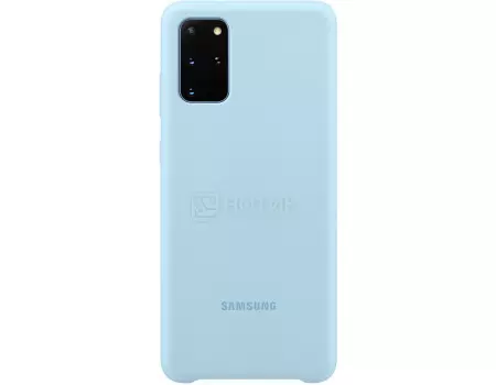Чехол-накладка Samsung Silicone Cover для смартфона Samsung Galaxy S20+ , Силикон, Blue, Голубой, EF-PG985TLEGRU