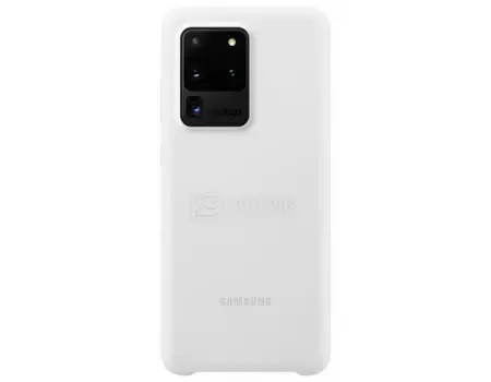 Чехол-накладка Samsung Silicone Cover для смартфона Samsung Galaxy S20 Ultra, Силикон, White, Белый, EF-PG988TWEGRU