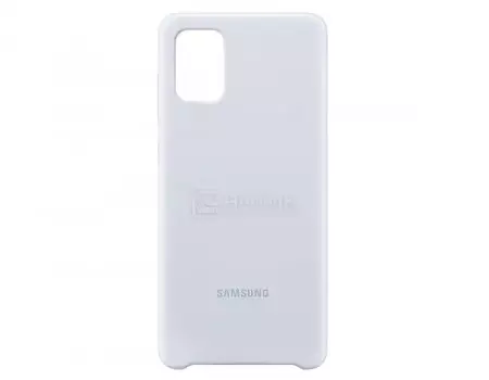Чехол-накладка Samsung Silicone Cover для смартфона Samsung Galaxy A71, Силикон, Silver, Серебристый EF-PA715TSEGRU