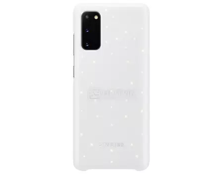 Чехол-накладка Samsung Smart LED Cover для смартфона Samsung Galaxy S20, Поликарбонат, White, Белый, EF-KG980CWEGRU