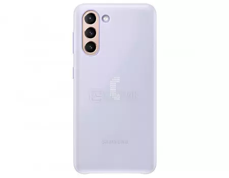 Чехол-накладка Samsung Smart LED Cover для смартфона Samsung Galaxy S21+ , Поликарбонат, Фиолетовый EF-KG996CVEGRU