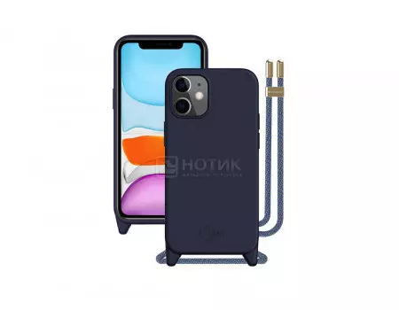 Чехол-накладка SwitchEasy Play для смартфона iPhone 12/12 Pro, Силикон, Classic Blue, Синий GS-103-122-115-144