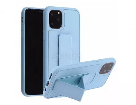 Чехол-подставка LuxCase для iPhone 11 PC+, Полиуретан, Голубой 64013