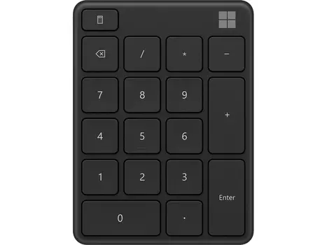 Цифровой блок беспроводной Microsoft Number Pad, Bluetooth, Черный 23O-00006