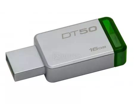 Флешка Kingston 16Gb DataTraveler 50 DT50/16GB, USB3.0, Серебристый