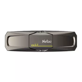 Флешка Netac US5, 256Gb, USB 3.2/USB Type-C, Серый NT03US5C-256G-32TA