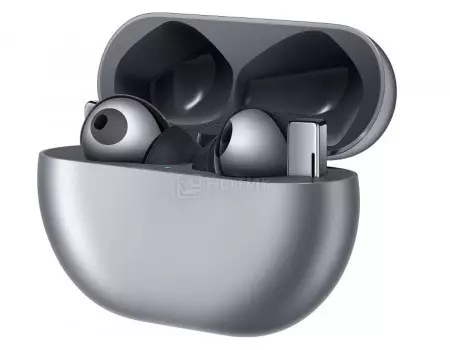 Гарнитура беспроводная Huawei FreeBuds Pro, Bluetooth, 55 мАч, ANC, Мерцающий серебристый 55033760
