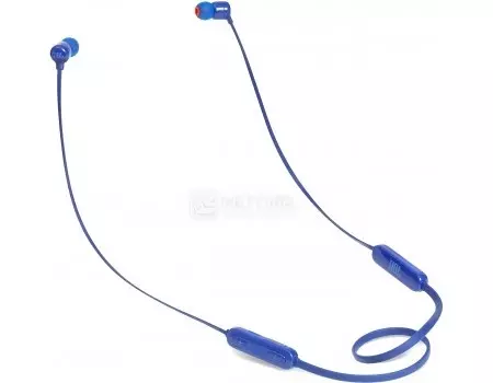 Гарнитура беспроводная JBL T110BT, Bluetooth, 120мАч, Синий JBLT110BTBLU